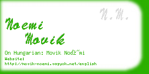 noemi movik business card